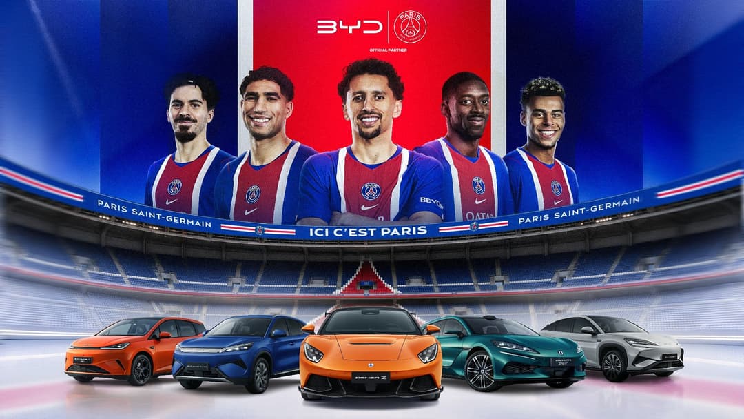 BYD Perkuat Ekspansi Global Lewat Kemitraan dengan PSG dan Manchester City